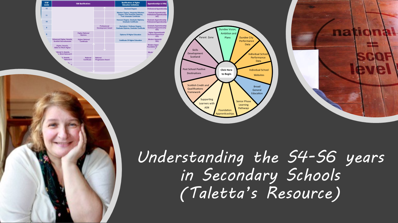 Understanding The S4-S6 Years in Secondary Schools within Dundee (Taletta’s Resource)
