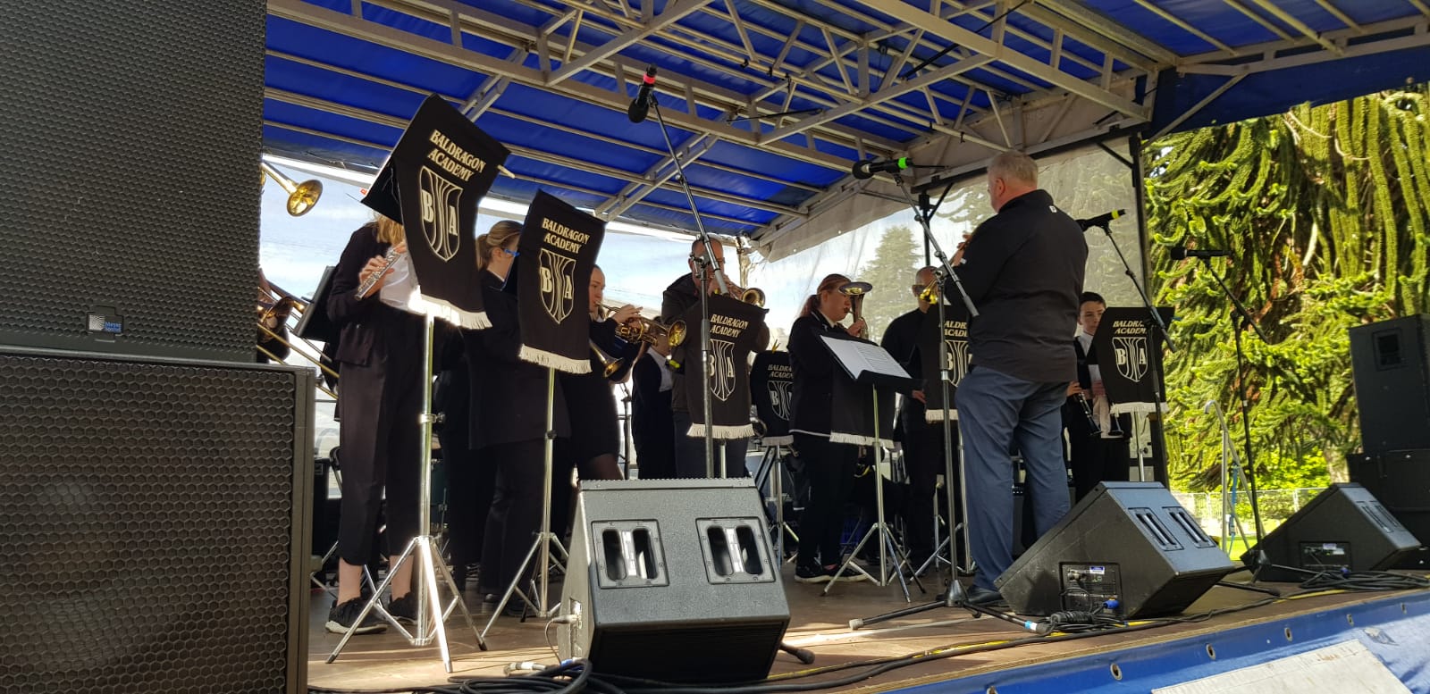 Baldragon Academy pupils perform at Flower and Food Festival