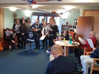 Carol singing at Sheltered Housing Complex