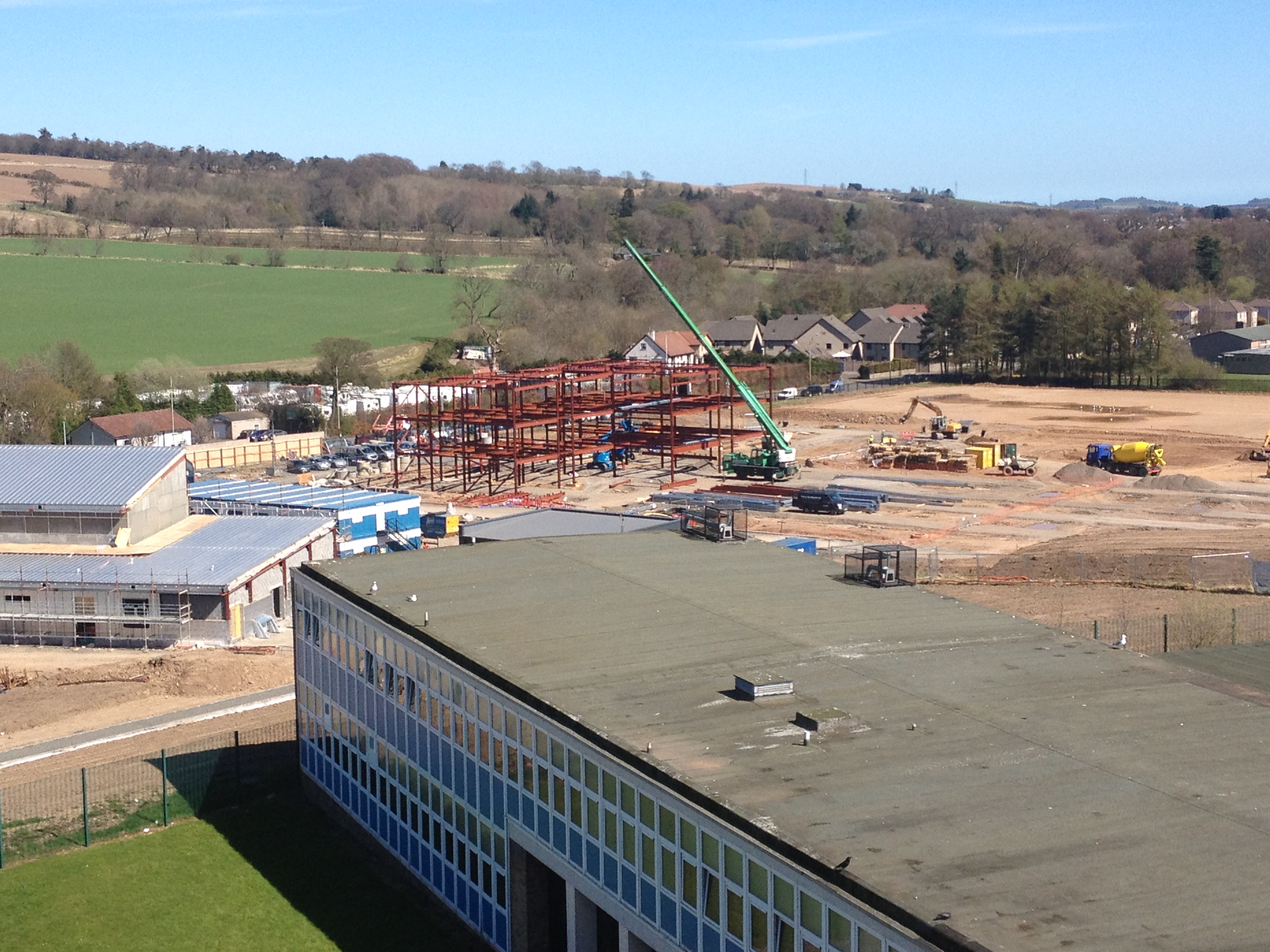 It's great being able to watch progress from our current premises......