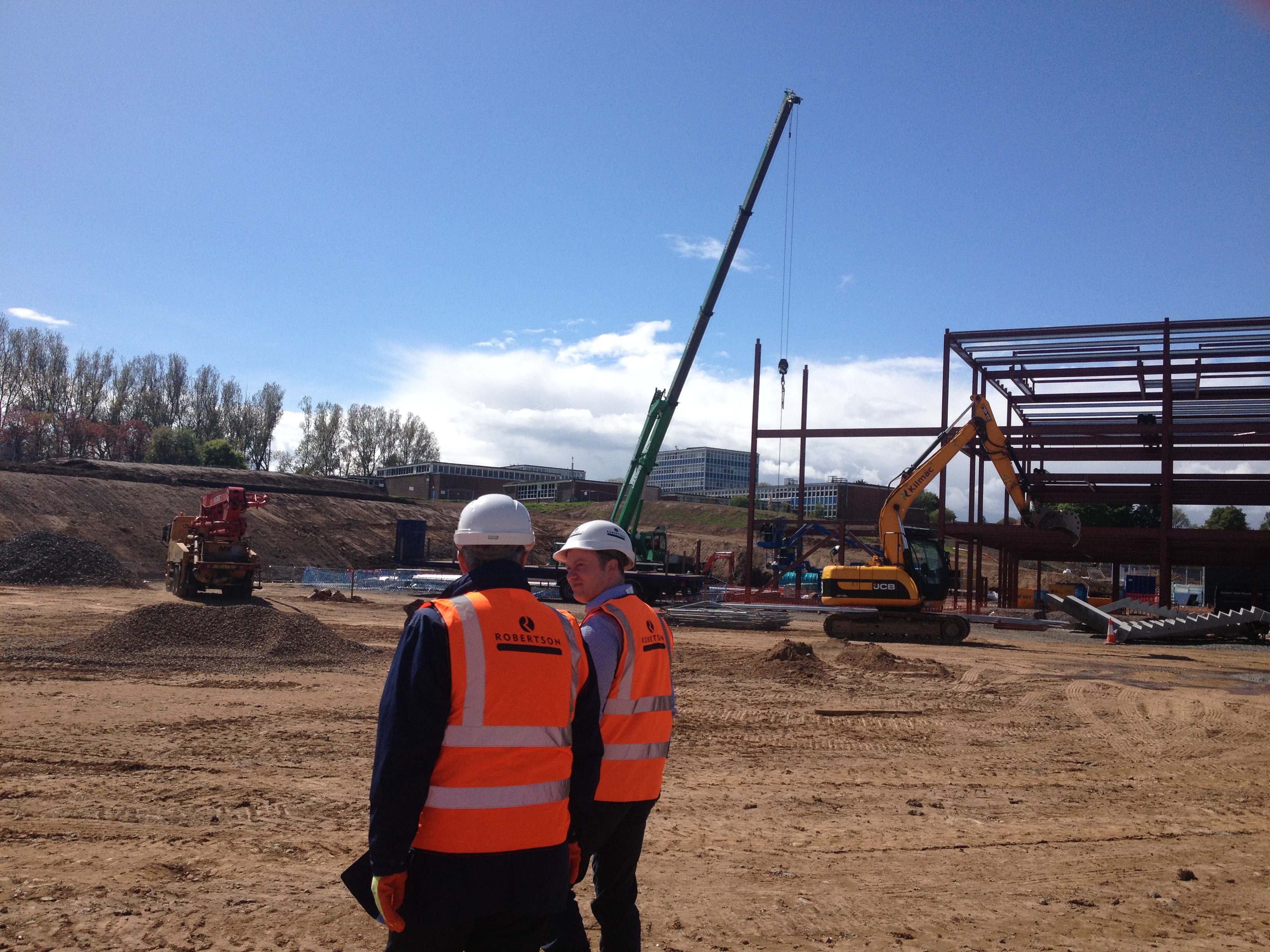 Mr Hearn on our 1st site visit